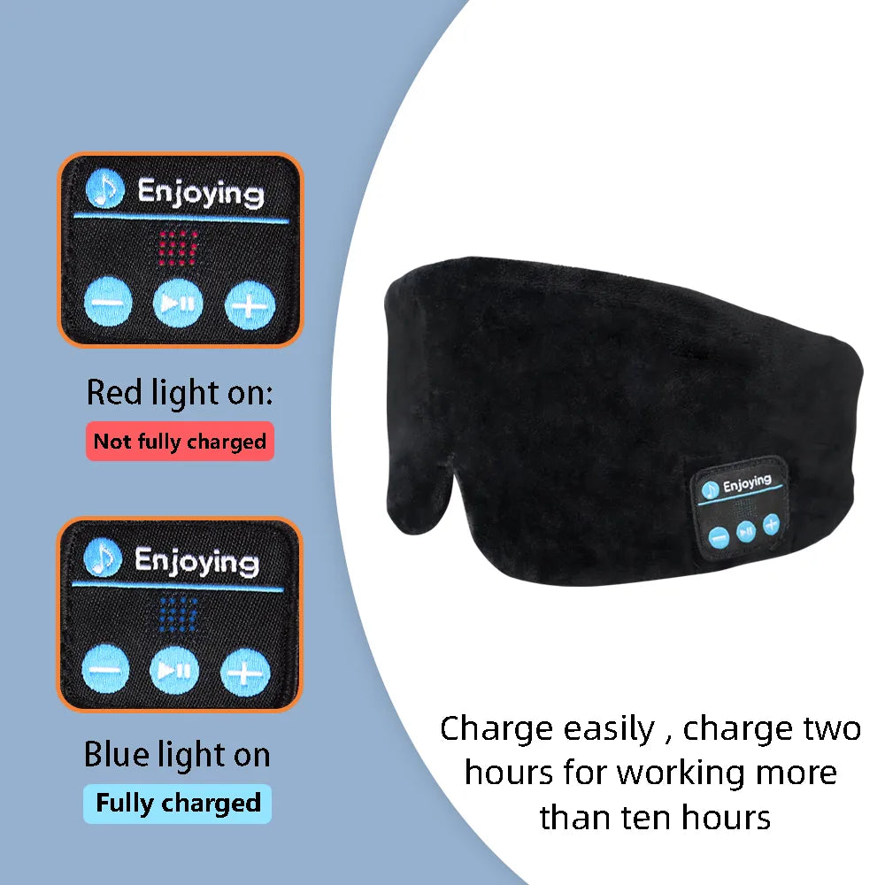 Unisex Sleeping Mask with Bluetooth Headphones, Wireless Cooling Eyemask